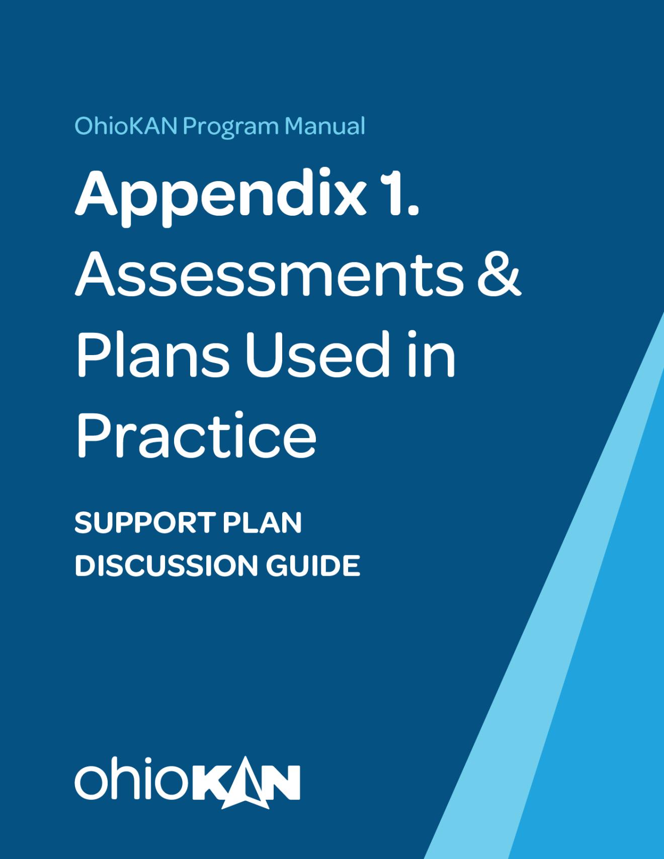 Appendix 1 Support Plan Discussion Guide