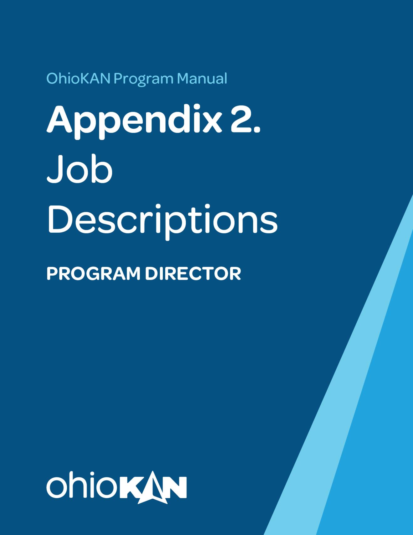 Appendix 2 Program Director