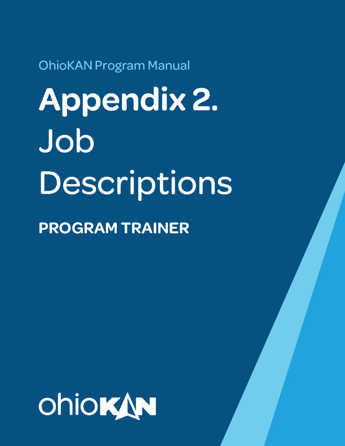 Appendix 2 Program Trainer