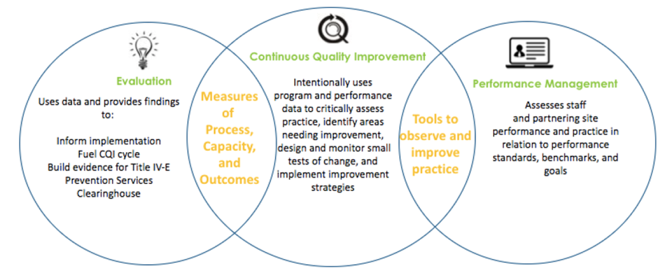Relationship between OhioKAN CQI, Evaluation, and Performance Management 
