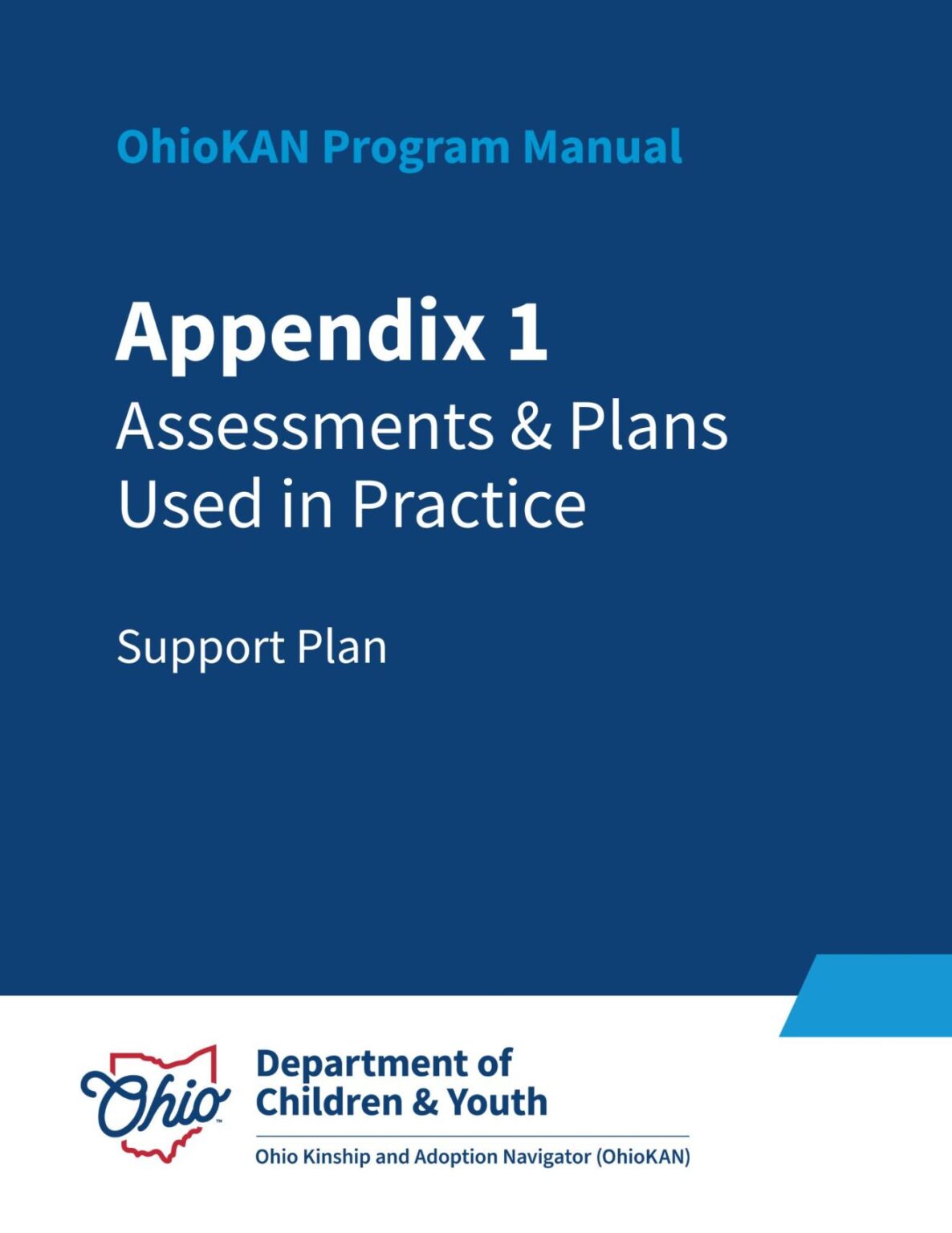 Appendix: Support Plan – OhioKAN Program Manual